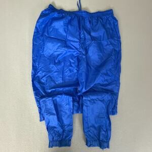 Lotto Italia Mens Track Pants XL Blue Nylon Zip Leg Warm Up Soccer Athletic